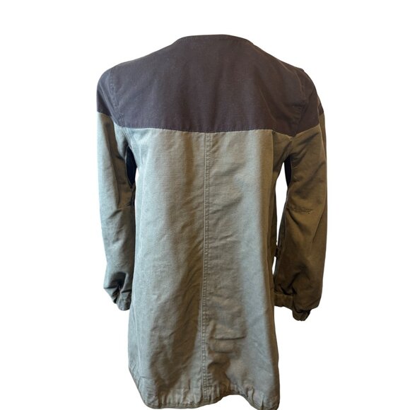 2/$30 Zara XS Two-Tone Olive Green & Black Zip-Up Jacket - Picture 15 of 16